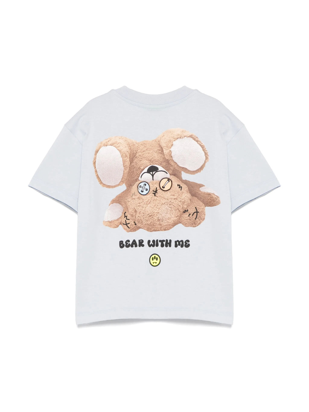 T - SHIRT BIANCA CON FANTASIA SUL RETRO LOGO BARROW - Angel Luxury
