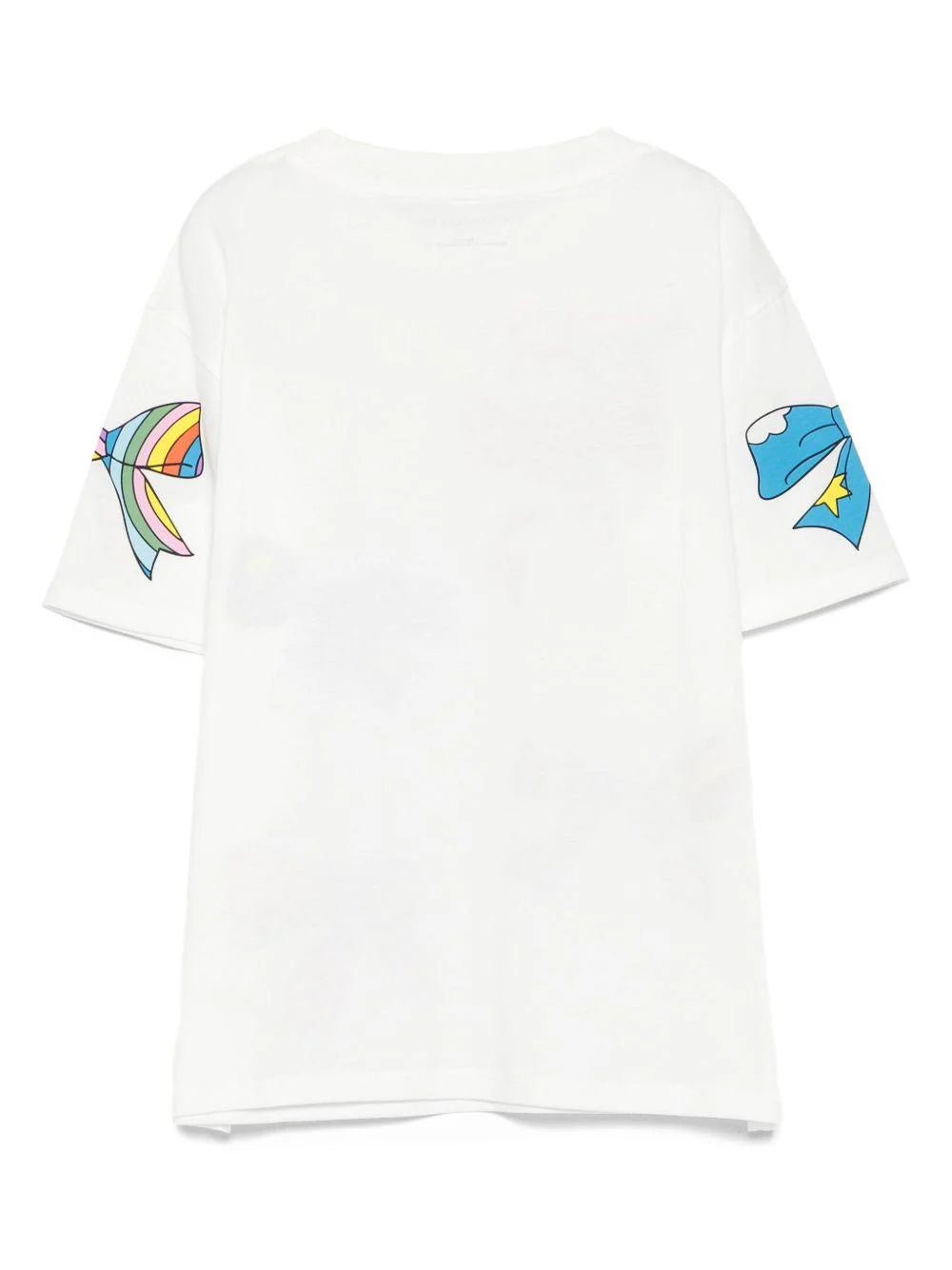 T - SHIRT BIANCA CON FIOCCHI COLORATI STELLA MCCARTNEY - Angel Luxury