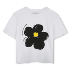 T - SHIRT BIANCA CON FIORE NERO MARC JACOBS - Angel Luxury