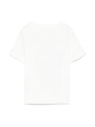 T - SHIRT BIANCA CON FUNGO ROSA STELLA MCCARTNEY - Angel Luxury