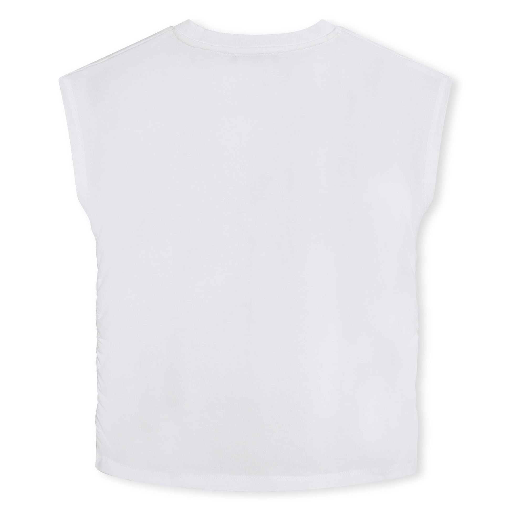 T - SHIRT BIANCA CON LOGO ARGENTO - Angel Luxury