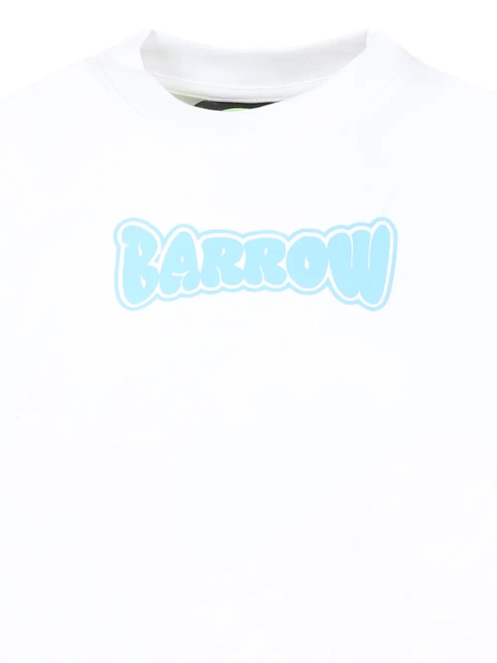 T - SHIRT BIANCA CON LOGO AZZURRO BARROW - Angel Luxury