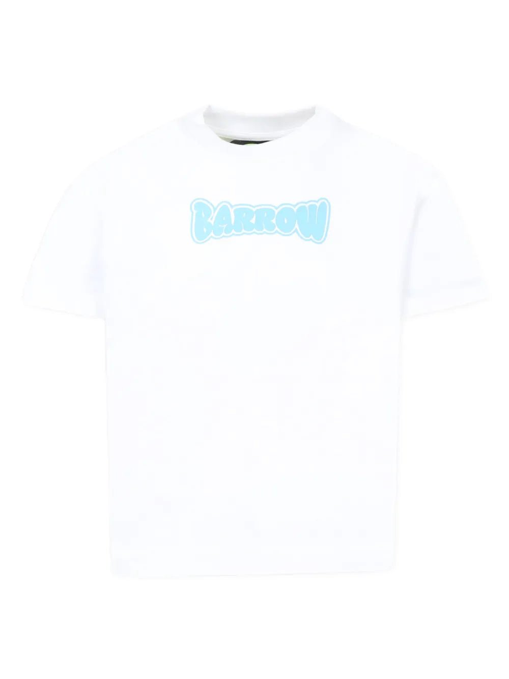 T - SHIRT BIANCA CON LOGO AZZURRO BARROW - Angel Luxury