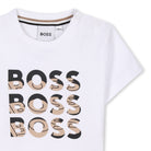 T - SHIRT BIANCA CON LOGO BICOLORE HUGO BOSS - Angel Luxury