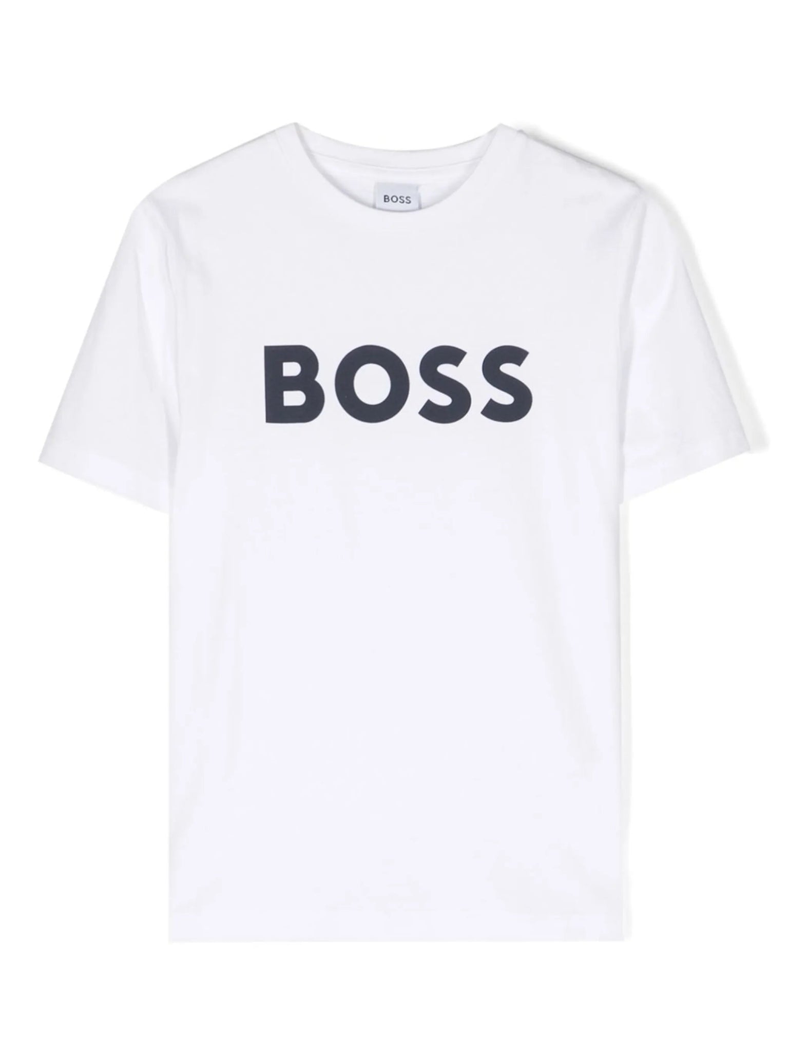 T - SHIRT BIANCA CON LOGO BLU HUGO BOSS - Angel Luxury