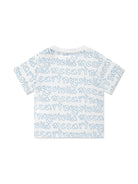 T - SHIRT BIANCA CON LOGO BLU STELLA MCCARTNEY - Angel Luxury