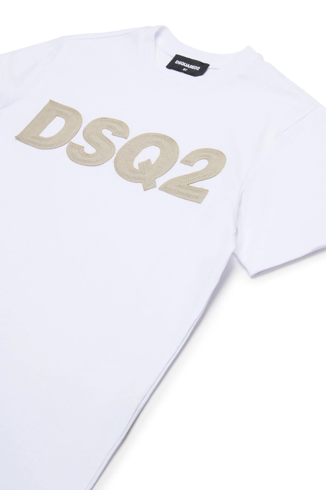 T - SHIRT BIANCA CON LOGO DSQ2 - Angel Luxury