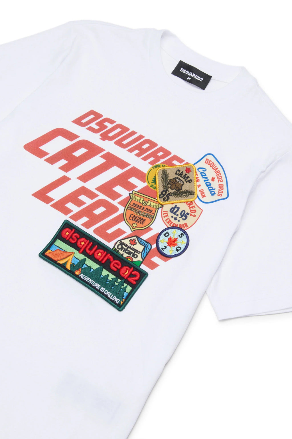 T - SHIRT BIANCA CON LOGO DSQUARED2 - Angel Luxury