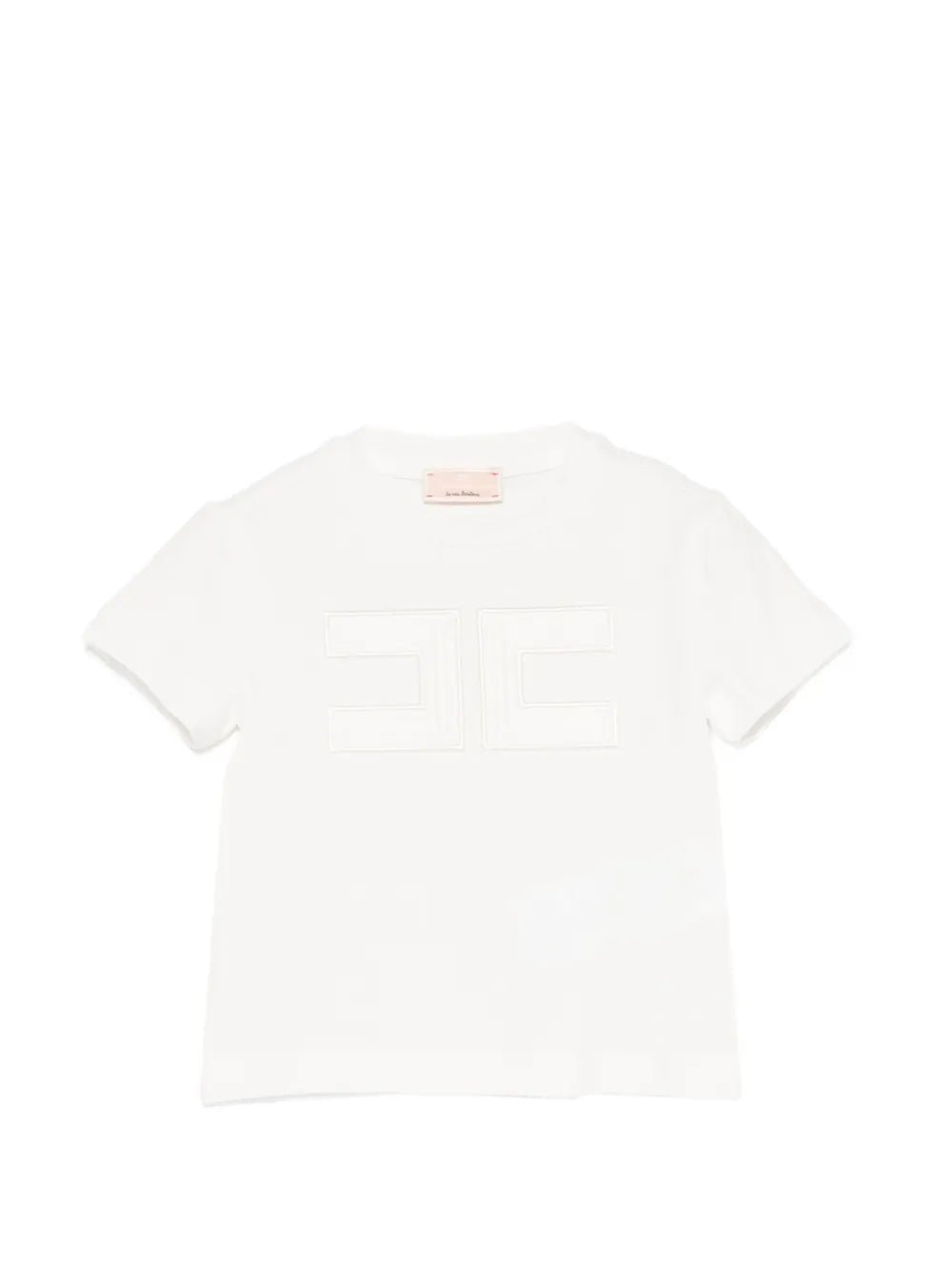 T - SHIRT BIANCA CON LOGO ELISABETTA FRANCHI - Angel Luxury