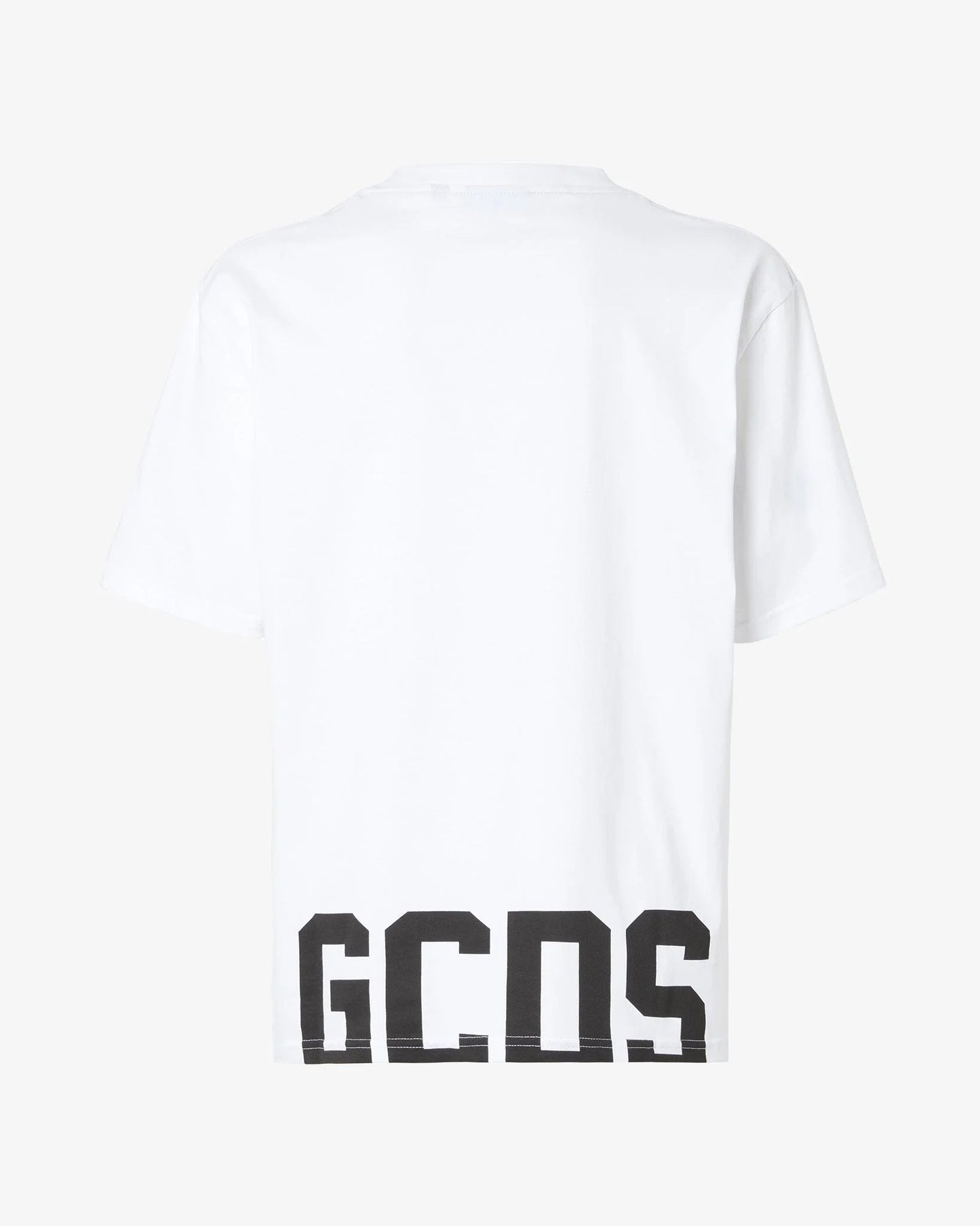 T - SHIRT BIANCA CON LOGO GCDS - Angel Luxury