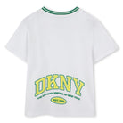 T - SHIRT BIANCA CON LOGO GIALLO DKNY - Angel Luxury