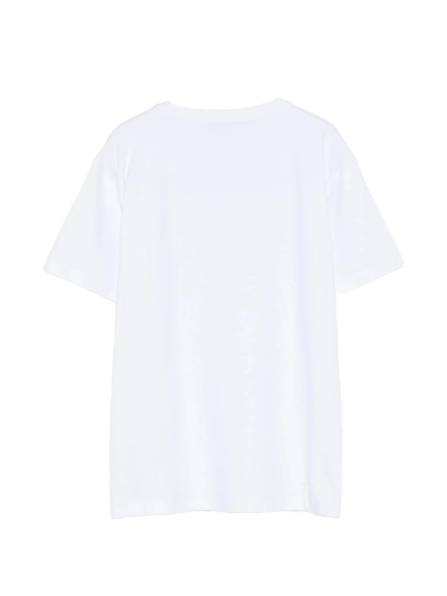 T - SHIRT BIANCA CON LOGO GOMMATO BEIGE DONDUP - Angel Luxury