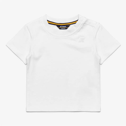 T - SHIRT BIANCA CON LOGO IN GOMMA K - WAY - Angel Luxury