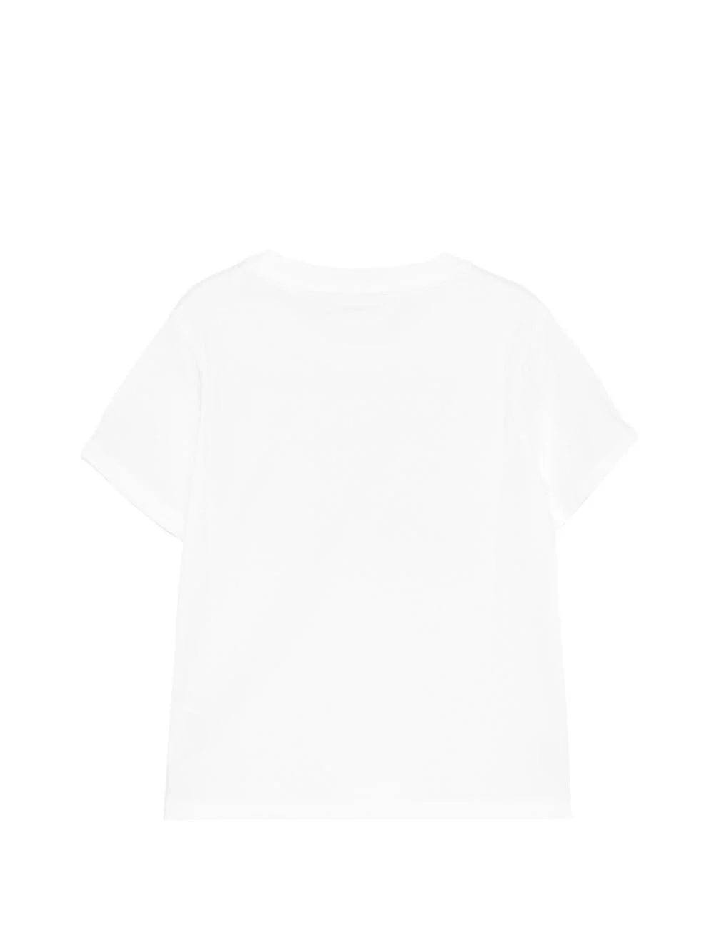 T - SHIRT BIANCA CON LOGO MACULATO MC2 SAINT BARTH - Angel Luxury