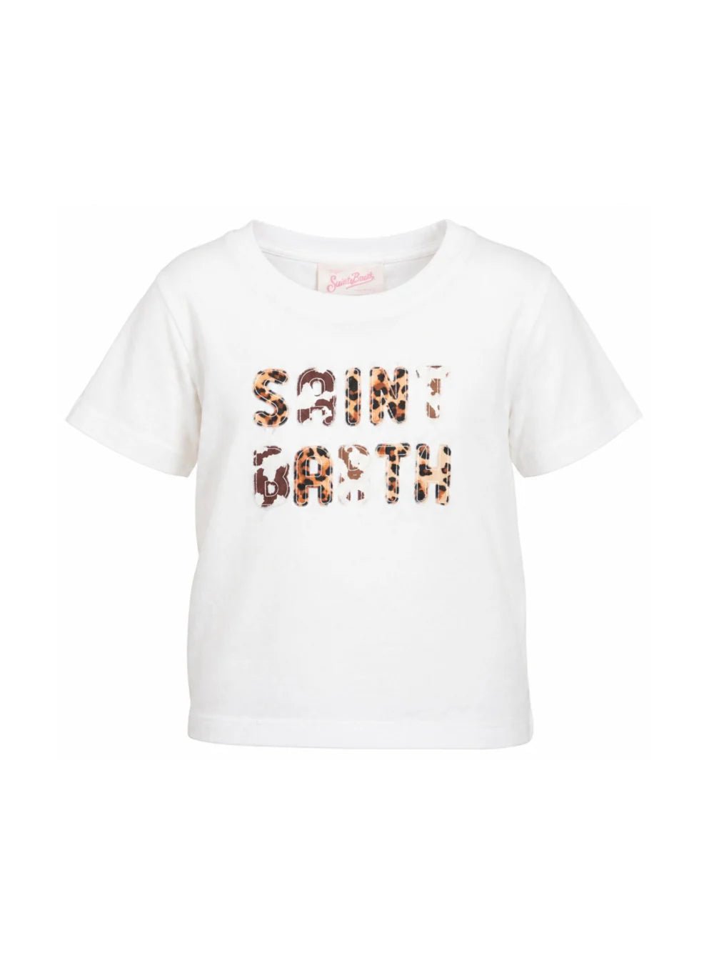 T - SHIRT BIANCA CON LOGO MACULATO MC2 SAINT BARTH - Angel Luxury