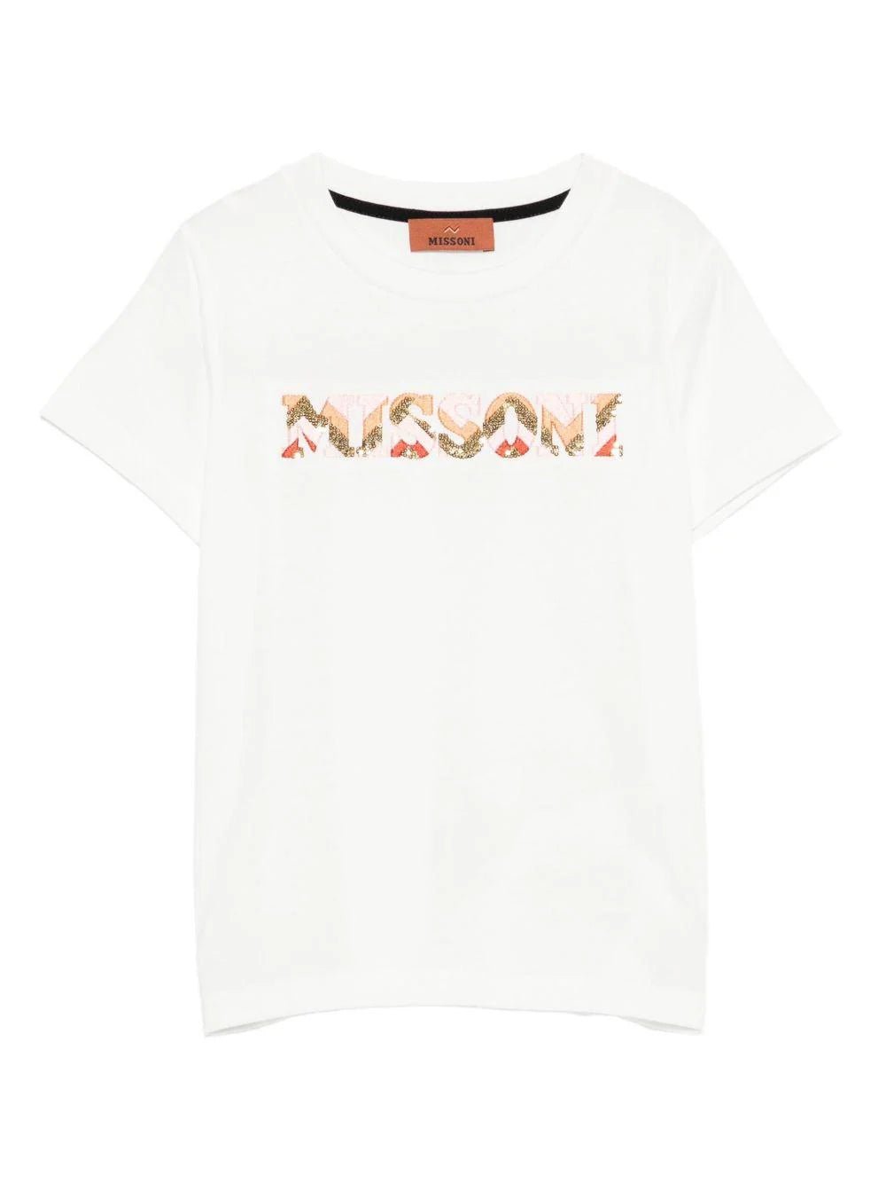 T - SHIRT BIANCA CON LOGO MULTICOLOR MISSONI - Angel Luxury