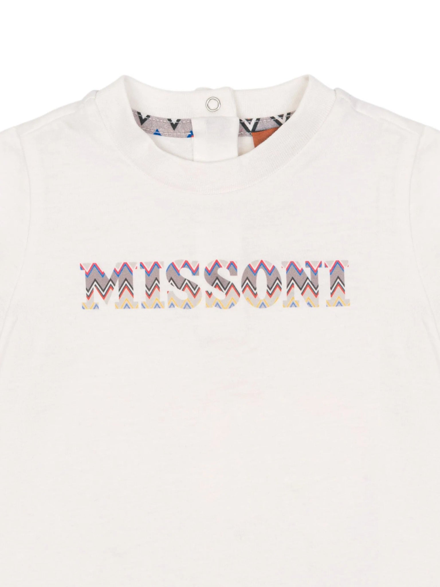 T - SHIRT BIANCA CON LOGO MULTICOLORE MISSONI - Angel Luxury