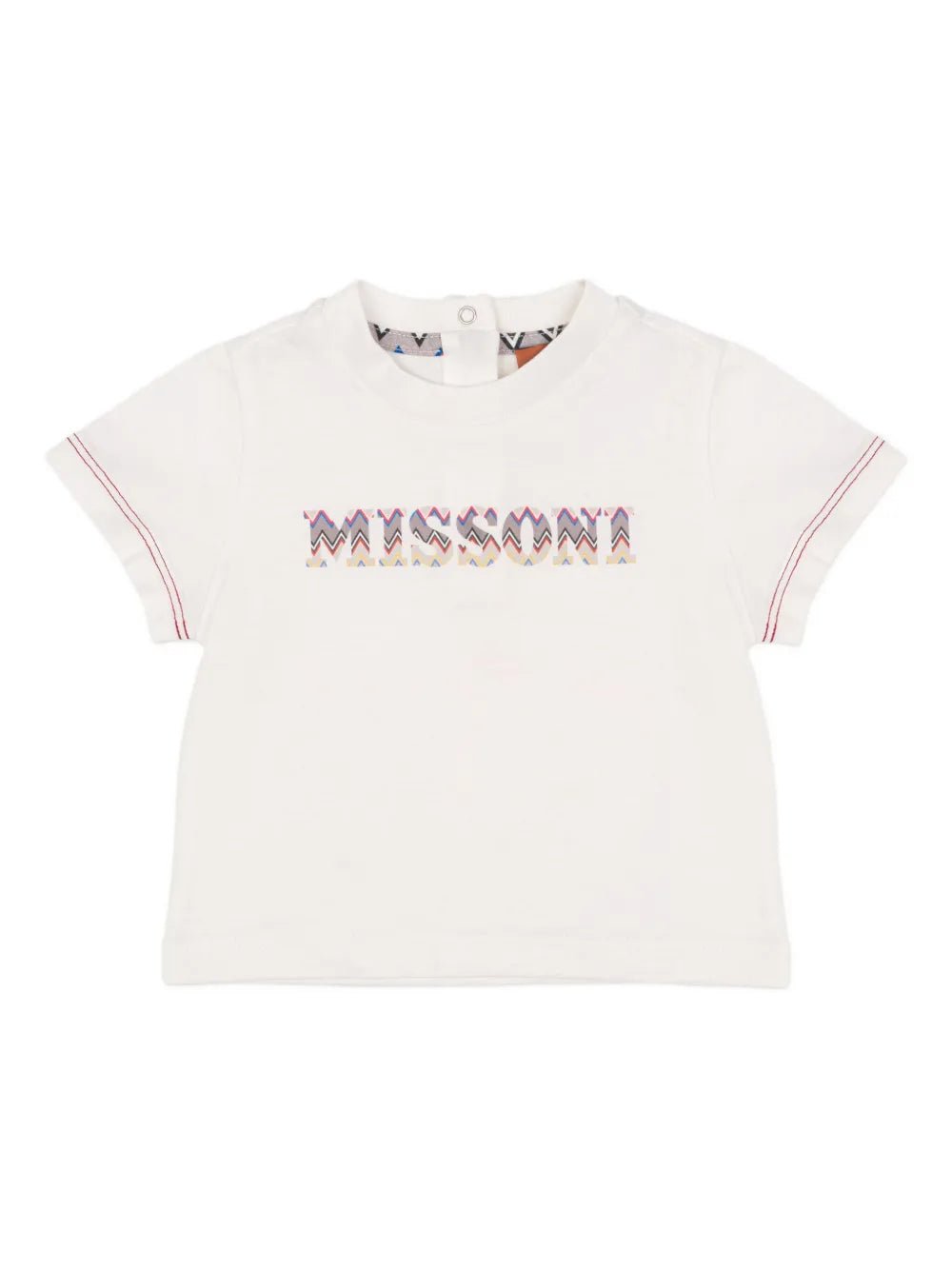 T - SHIRT BIANCA CON LOGO MULTICOLORE MISSONI - Angel Luxury