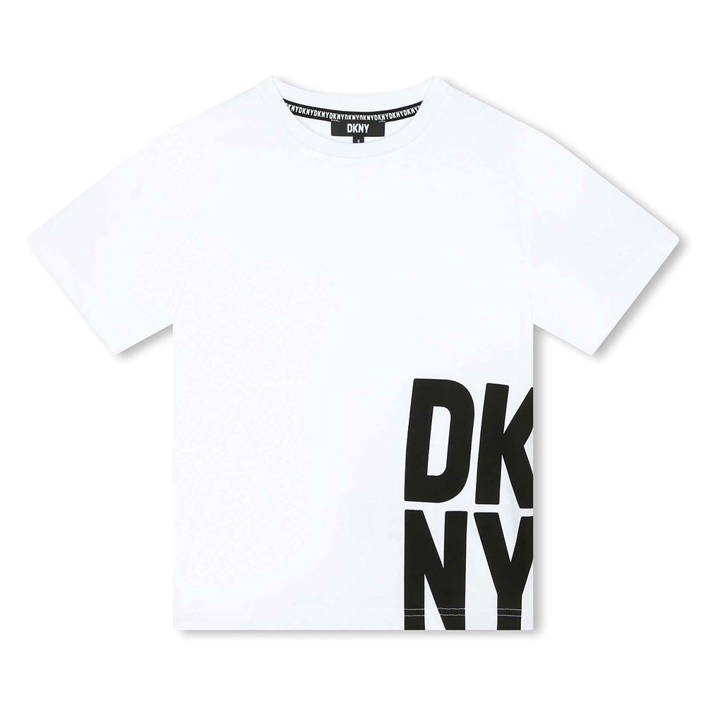 T - SHIRT BIANCA CON LOGO NERO DKNY - Angel Luxury