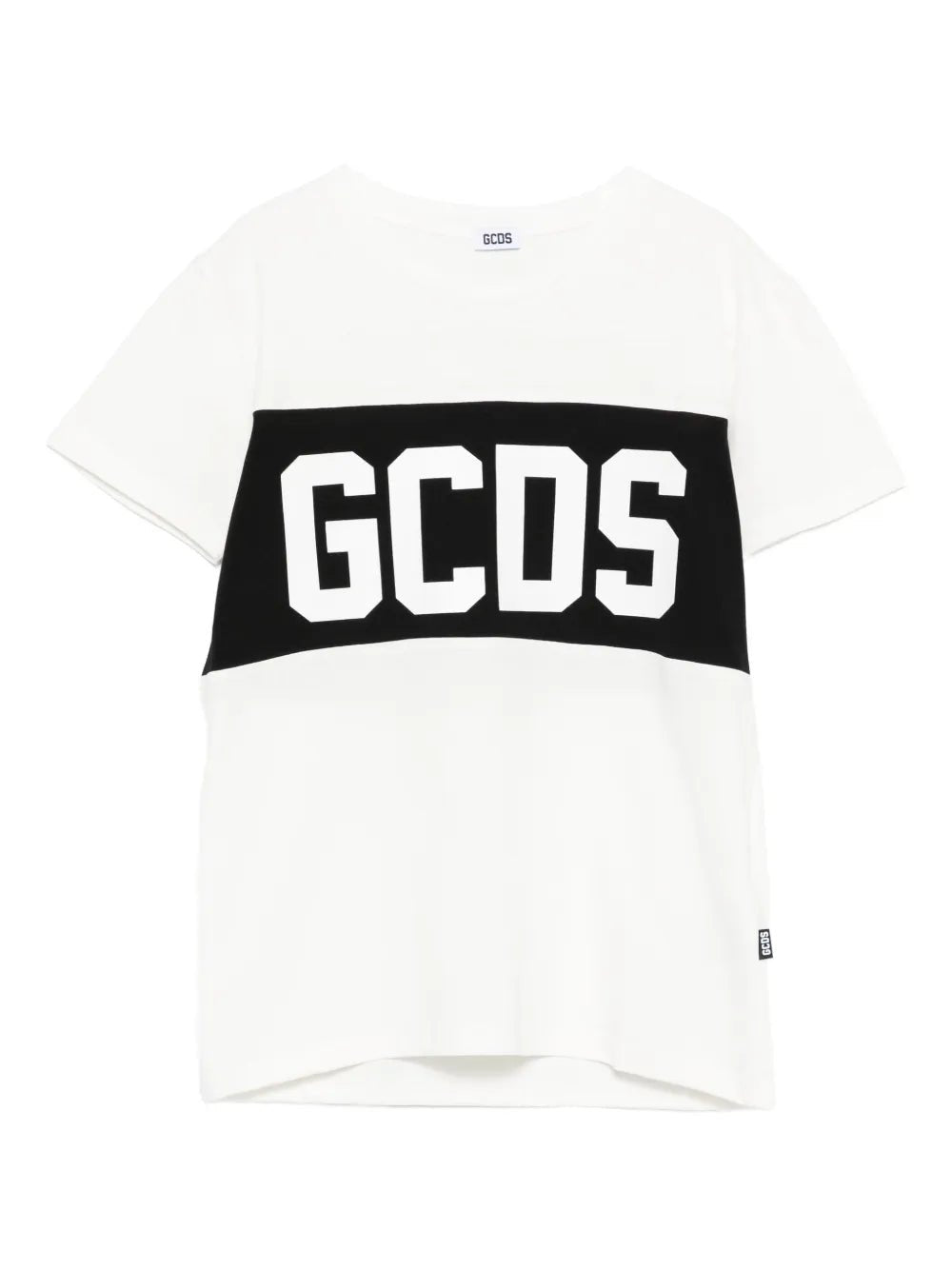 T - SHIRT BIANCA CON LOGO NERO GCDS - Angel Luxury