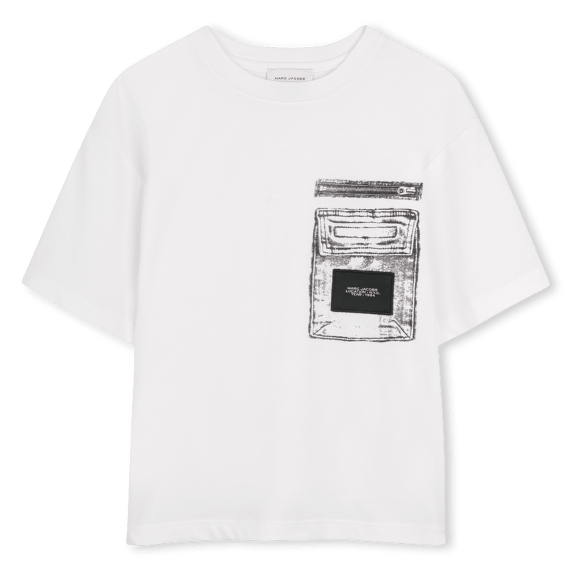 T - SHIRT BIANCA CON LOGO NERO MARC JACOBS - Angel Luxury