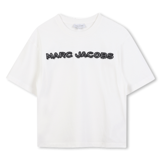 T - SHIRT BIANCA CON LOGO NERO MARC JACOBS - Angel Luxury
