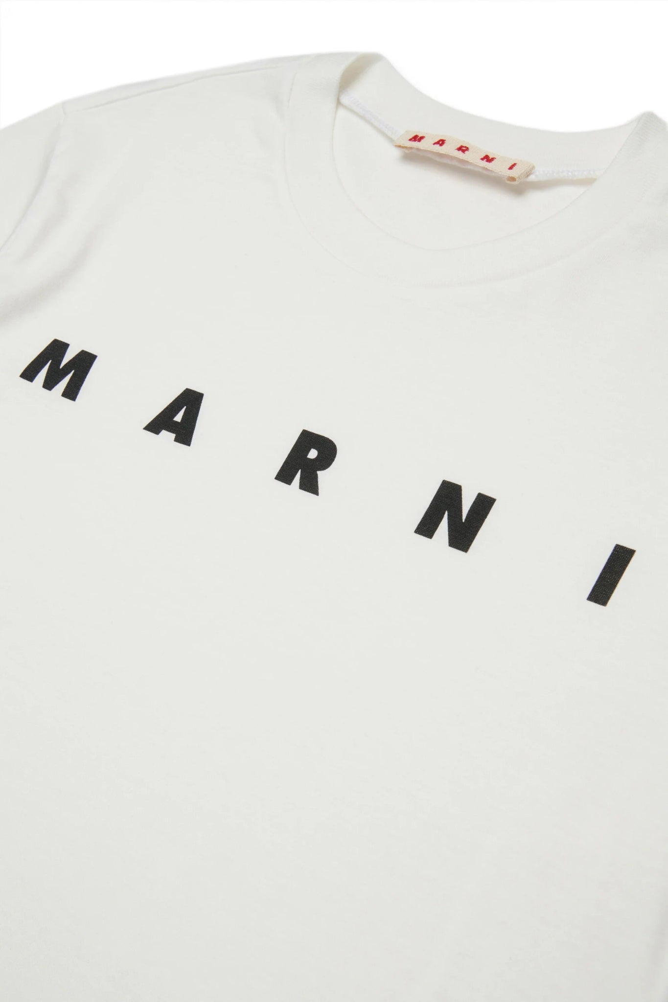 T - SHIRT BIANCA CON LOGO NERO MARNI - Angel Luxury