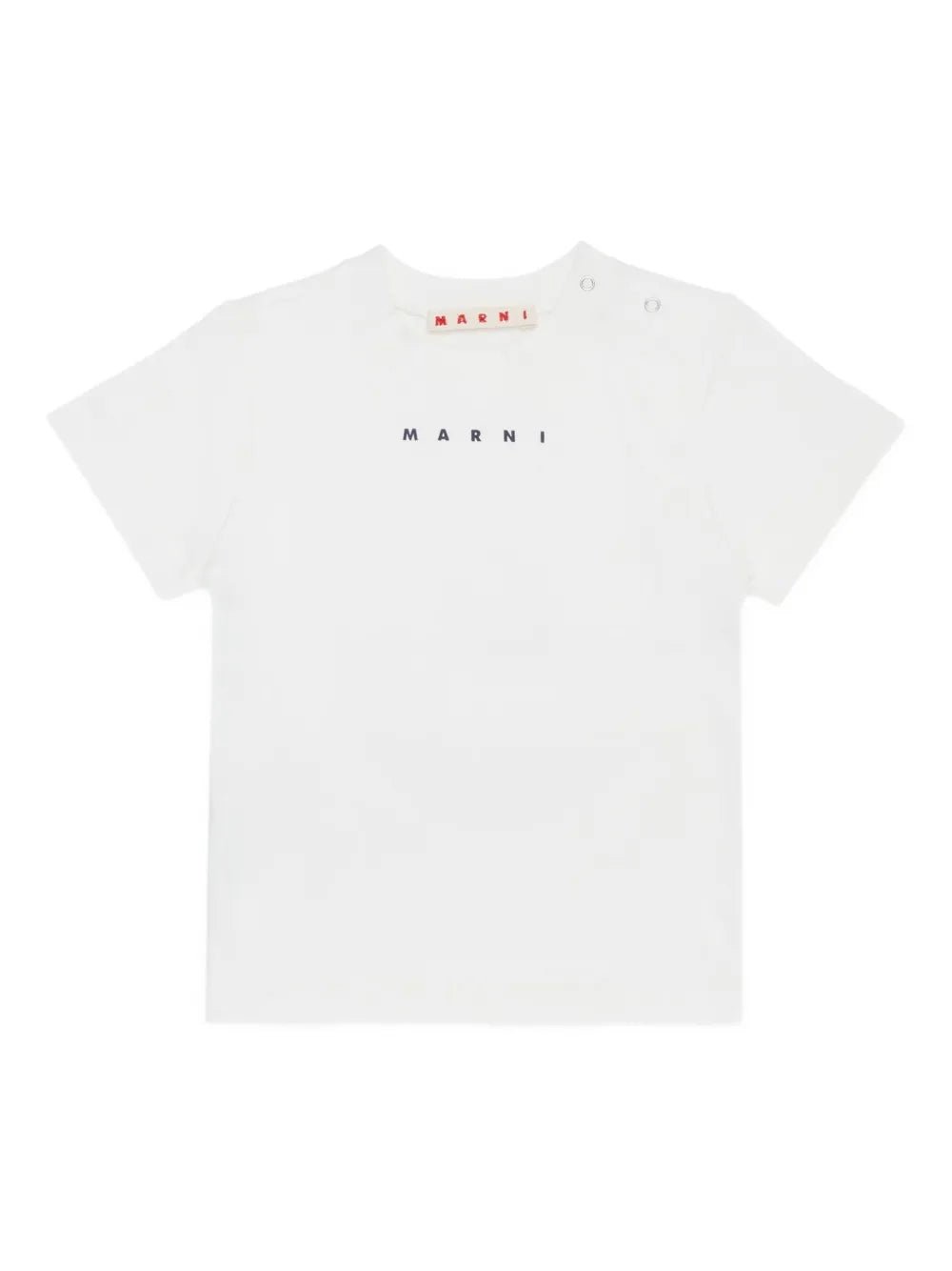 T - SHIRT BIANCA CON LOGO NERO MARNI - Angel Luxury