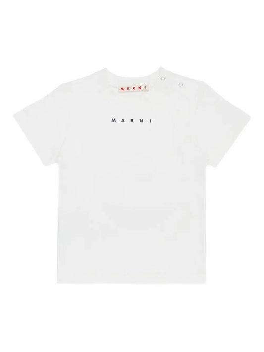 T - SHIRT BIANCA CON LOGO NERO MARNI - Angel Luxury
