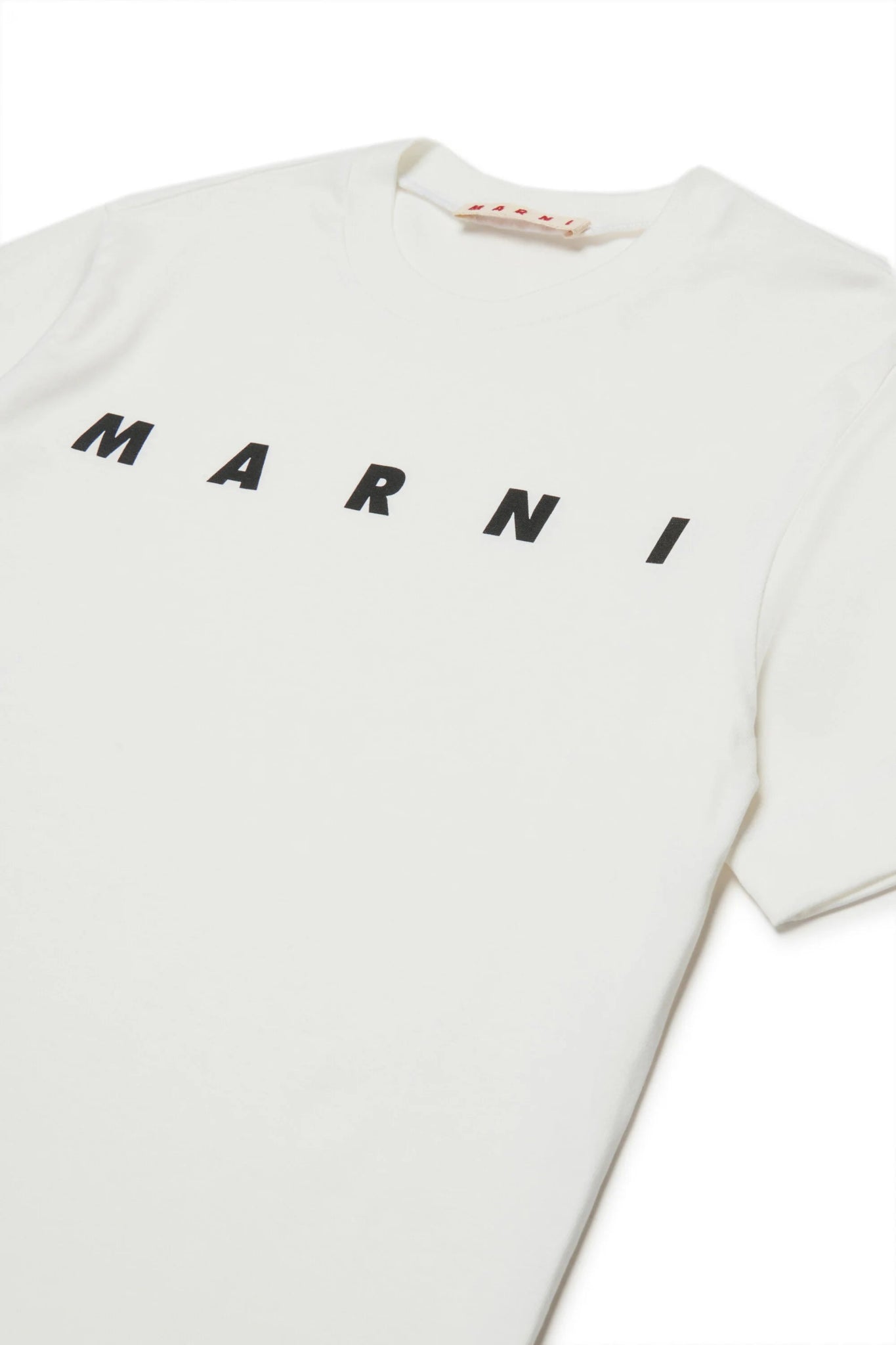 T - SHIRT BIANCA CON LOGO NERO MARNI - Angel Luxury