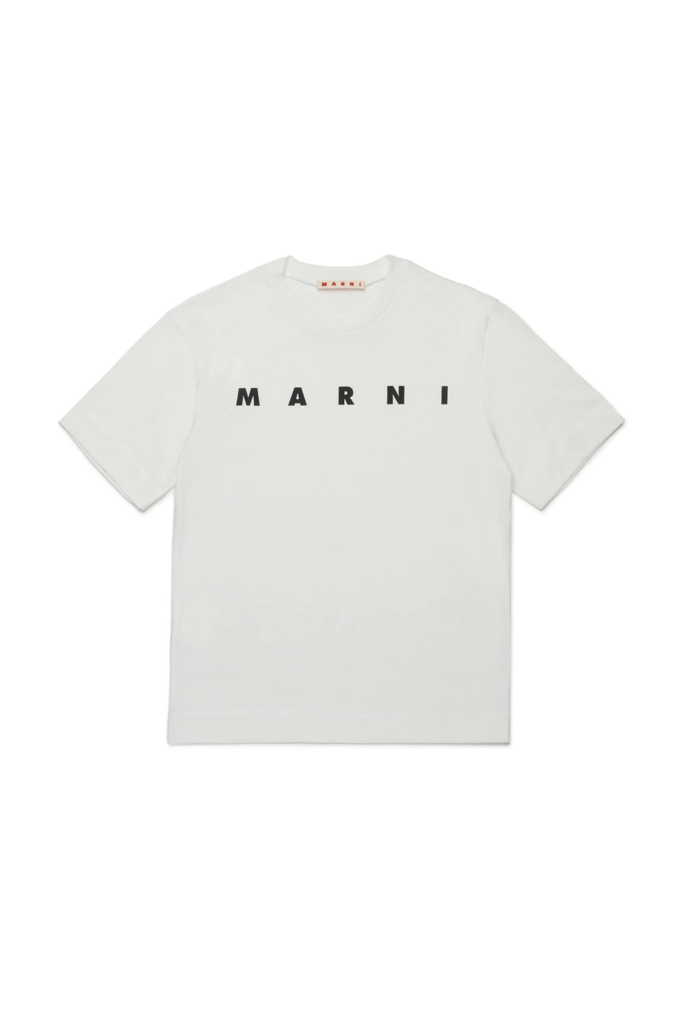 T - SHIRT BIANCA CON LOGO NERO MARNI - Angel Luxury