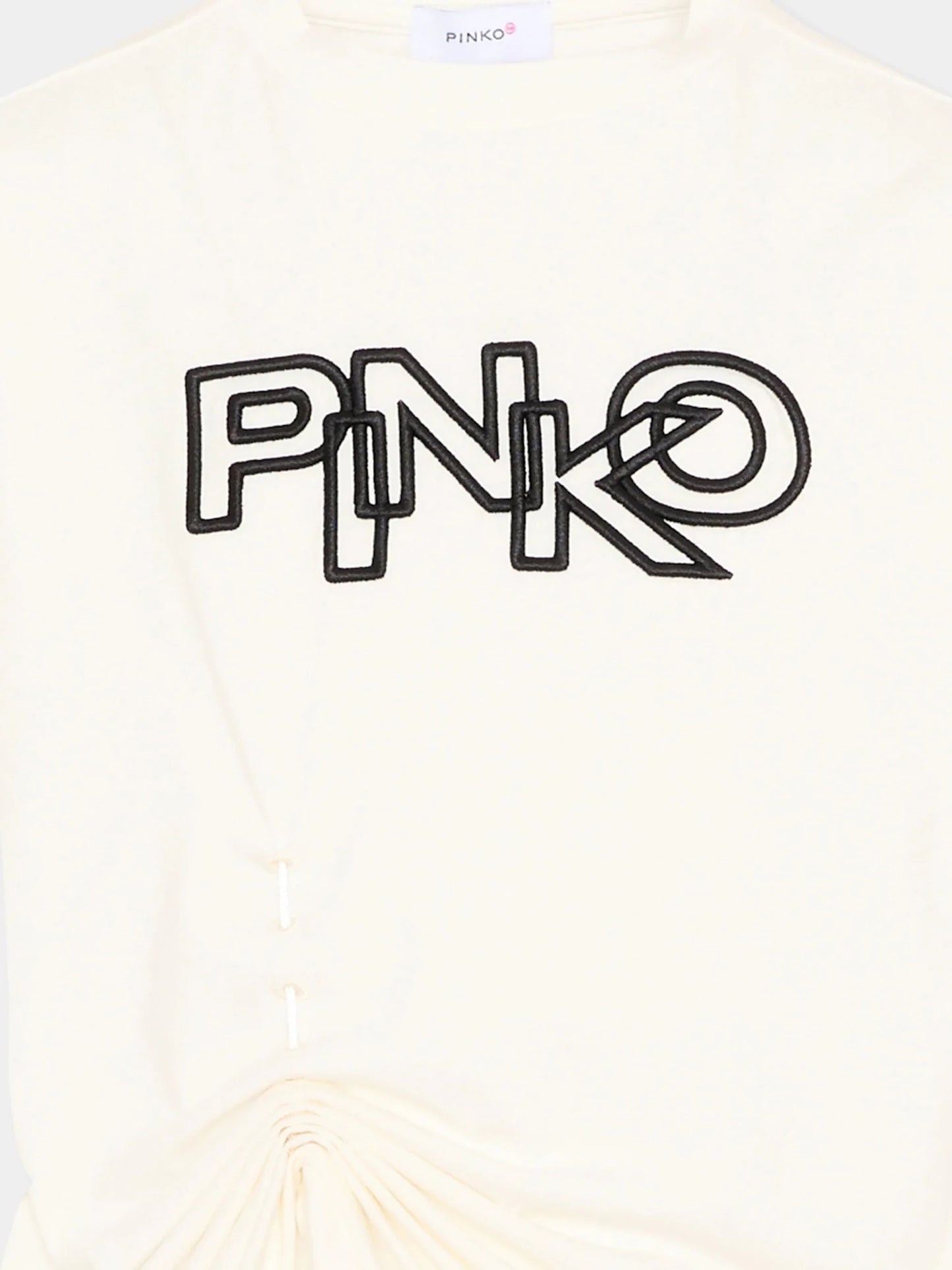 T - SHIRT BIANCA CON LOGO NERO PINKO - Angel Luxury