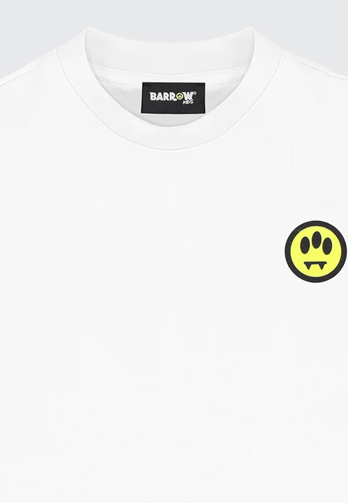 T - SHIRT BIANCA CON LOGO NERO SL RETRO BARROW - Angel Luxury