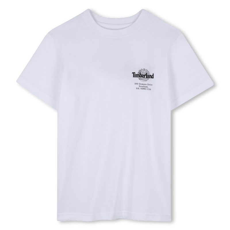 T - SHIRT BIANCA CON LOGO NERO TIMBERLAND - Angel Luxury