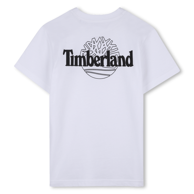 T - SHIRT BIANCA CON LOGO NERO TIMBERLAND - Angel Luxury