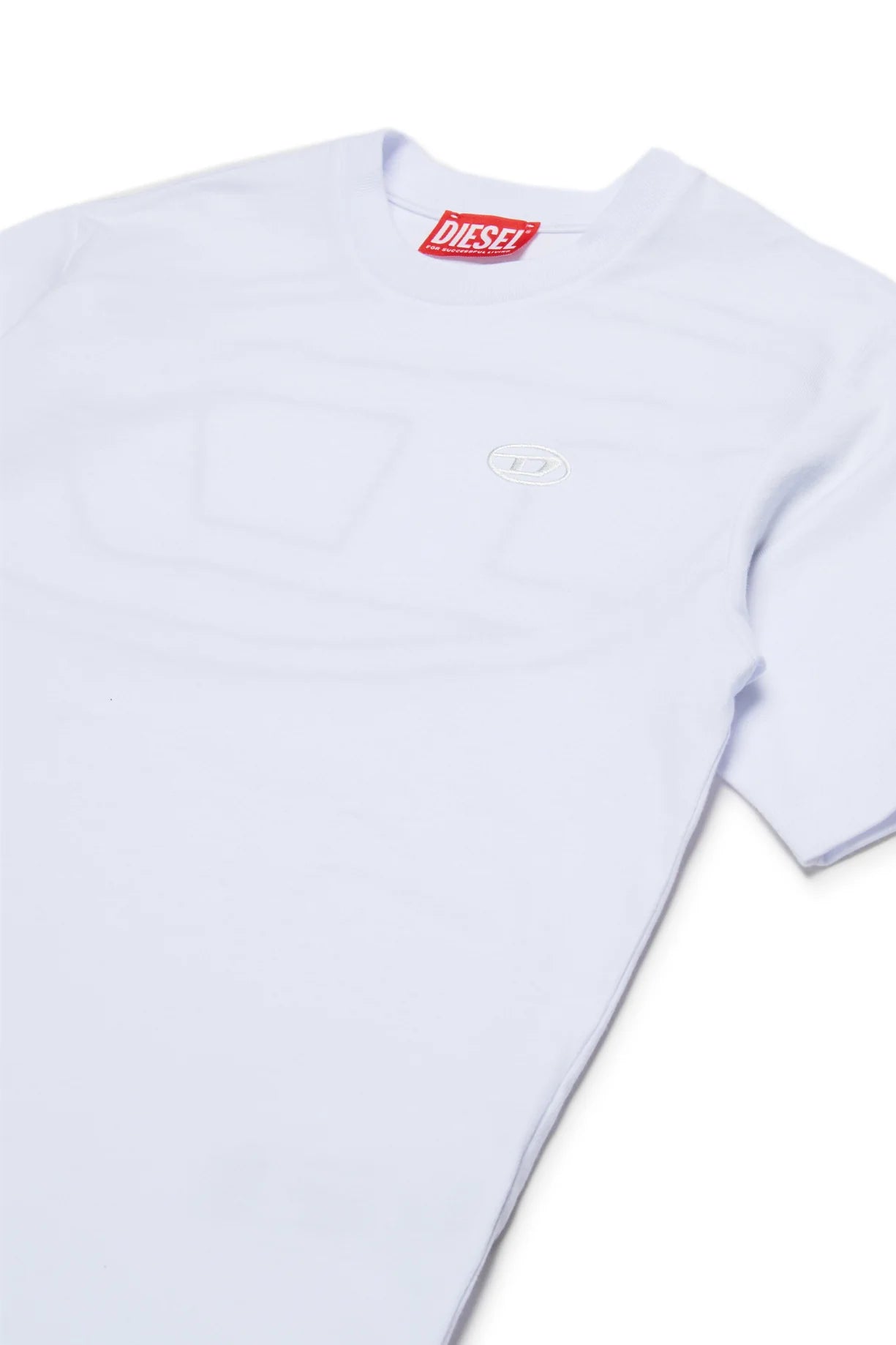 T - SHIRT BIANCA CON LOGO OVAL D DIESEL - Angel Luxury