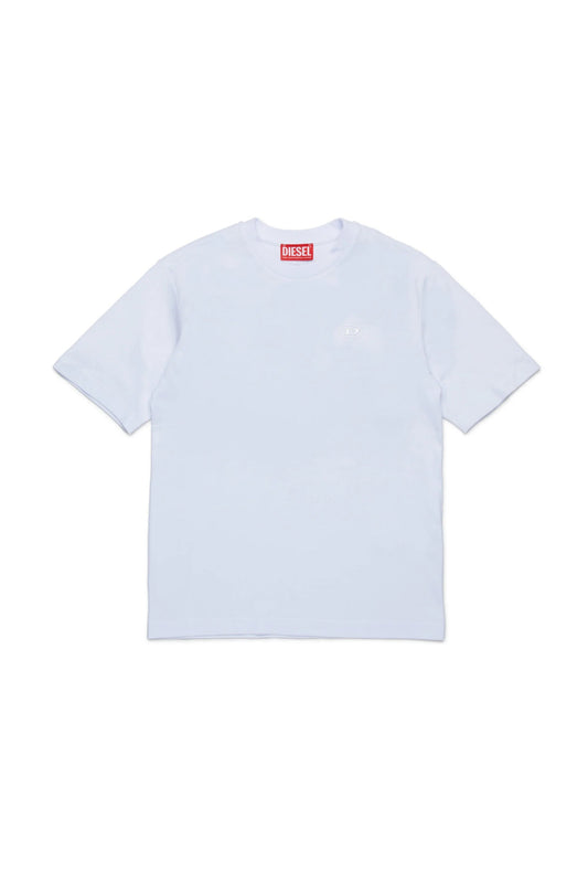 T - SHIRT BIANCA CON LOGO OVAL D DIESEL - Angel Luxury