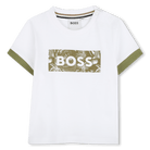 T - SHIRT BIANCA CON LOGO PALME HUGO BOSS - Angel Luxury