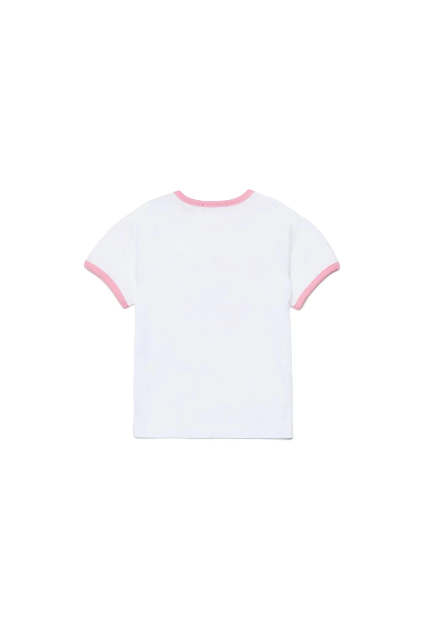 T - SHIRT BIANCA CON LOGO ROSA DIESEL - Angel Luxury