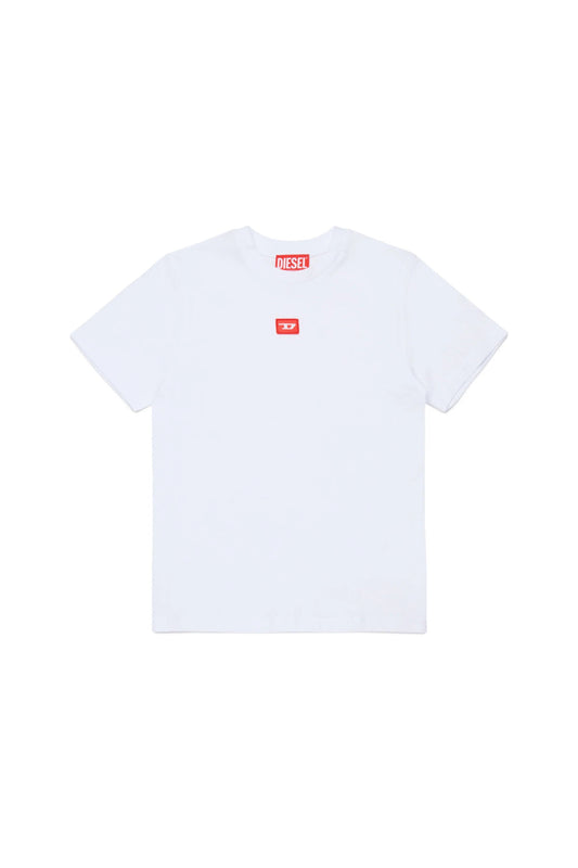 T - SHIRT BIANCA CON LOGO ROSSO DIESEL - Angel Luxury
