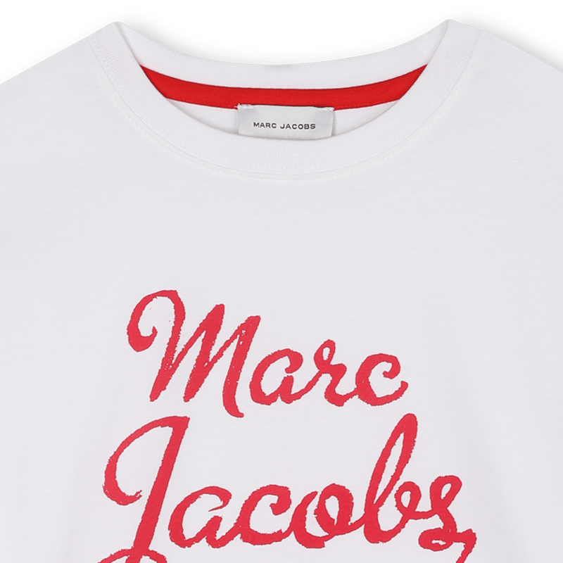 T - SHIRT BIANCA CON LOGO ROSSO MARC JACOBS - Angel Luxury