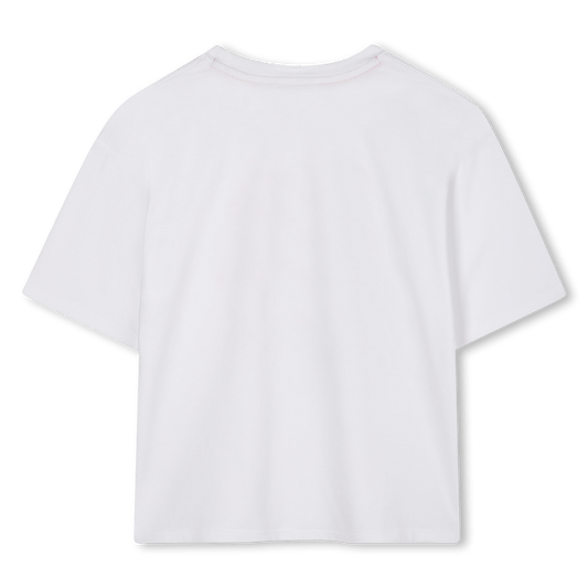 T - SHIRT BIANCA CON LOGO ROSSO MARC JACOBS - Angel Luxury