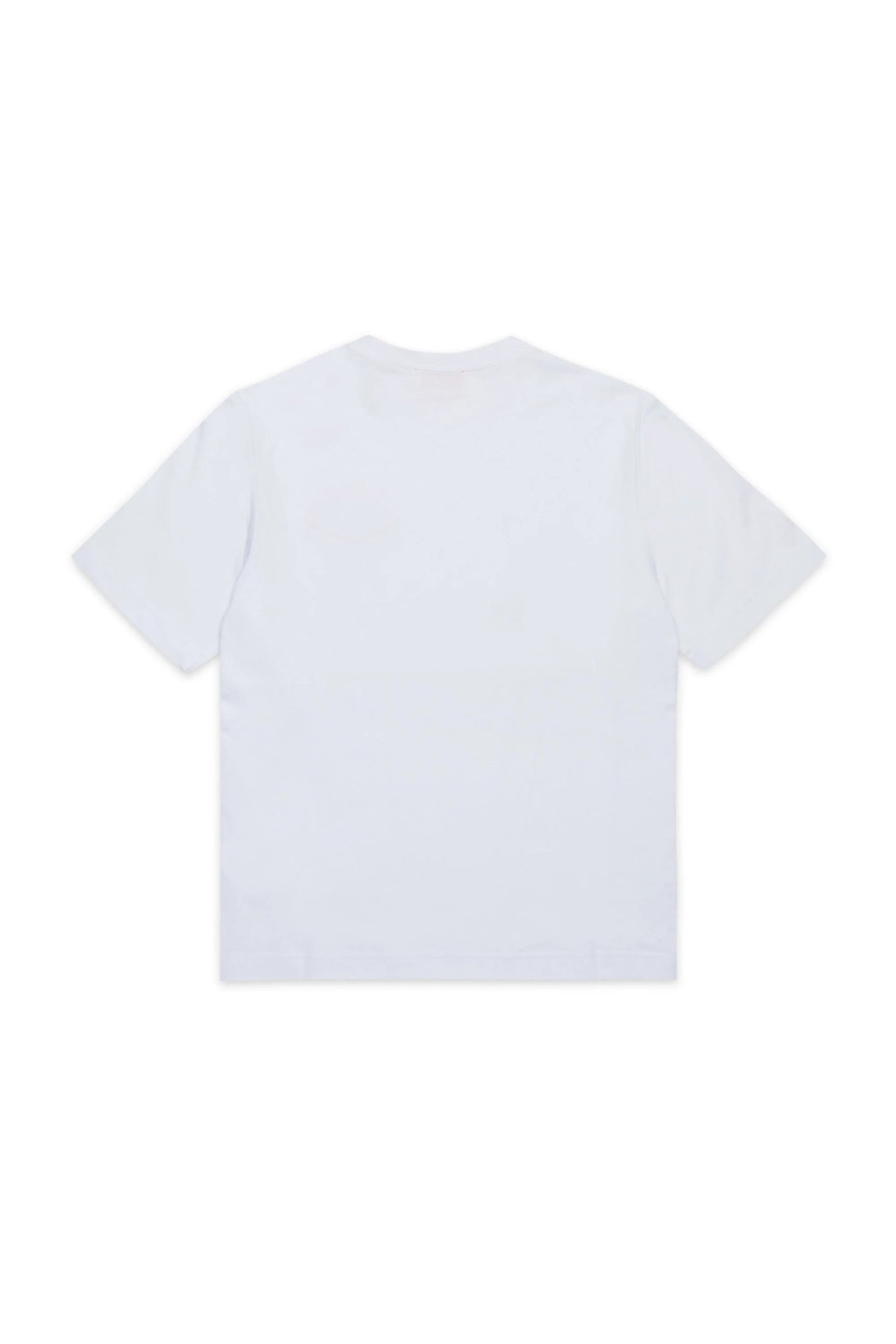 T - SHIRT BIANCA CON LOGO ROSSO OVALE DIESEL - Angel Luxury