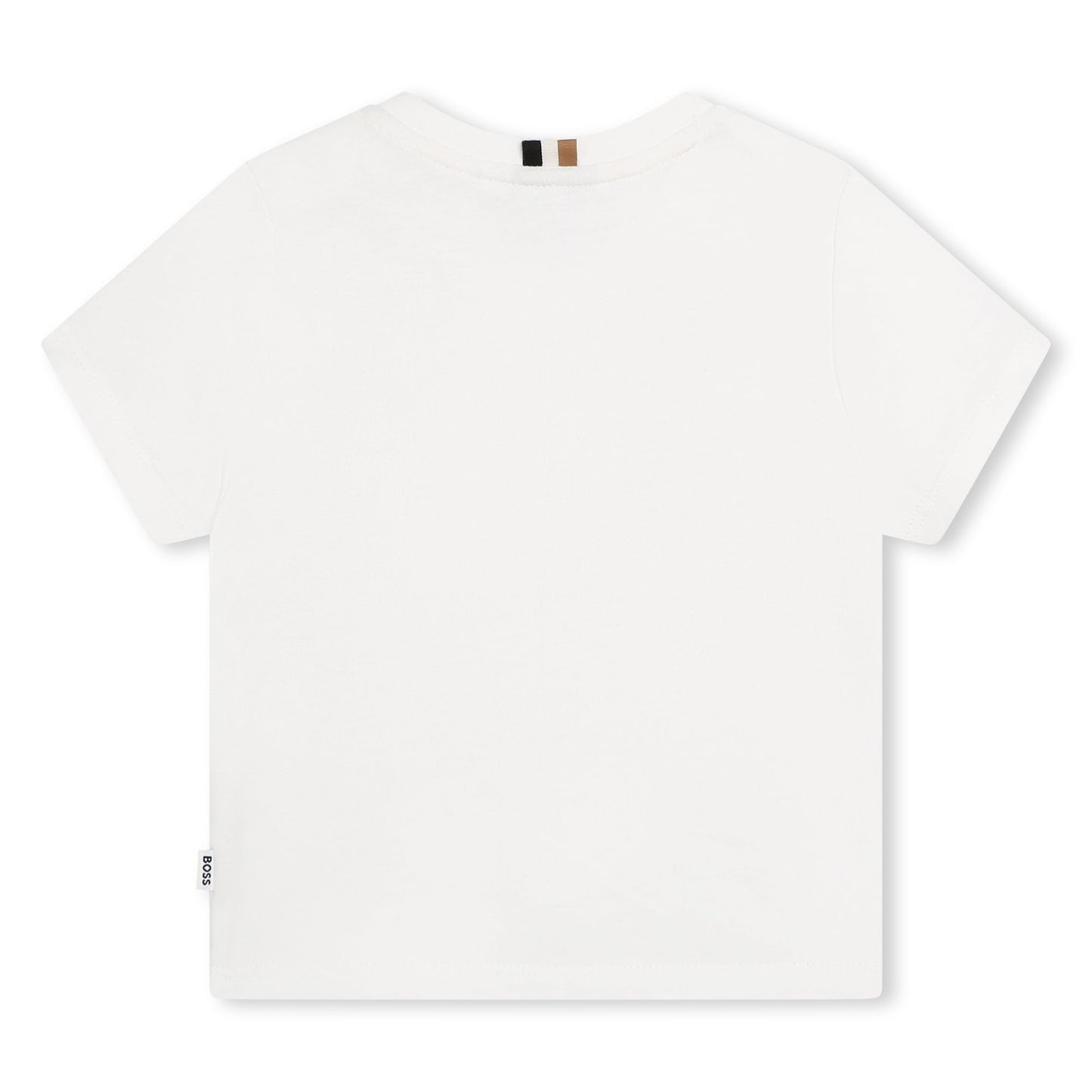 T - SHIRT BIANCA CON LOGO SCRITTA BOSS - Angel Luxury