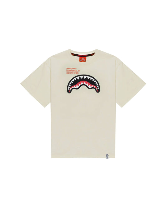 T - SHIRT BIANCA CON LOGO SPRAYGROUND - Angel Luxury