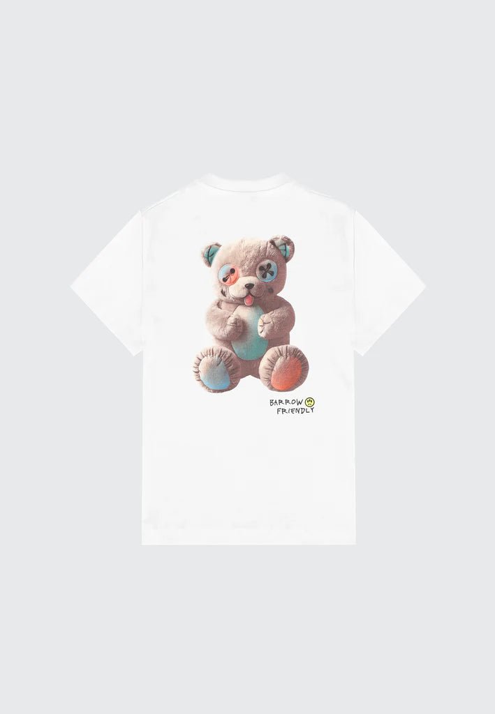 T - SHIRT BIANCA CON LOGO SUL RETRO BARROW - Angel Luxury