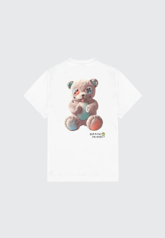 T - SHIRT BIANCA CON LOGO SUL RETRO BARROW - Angel Luxury