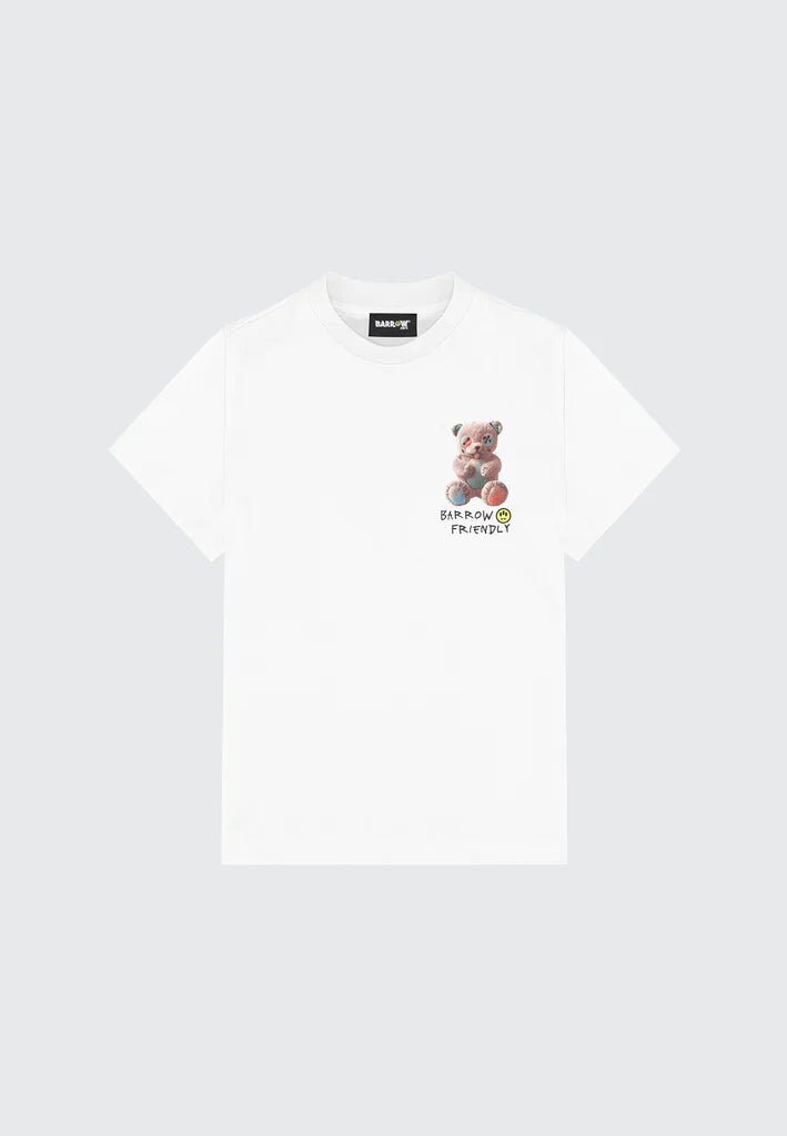 T - SHIRT BIANCA CON LOGO SUL RETRO BARROW - Angel Luxury