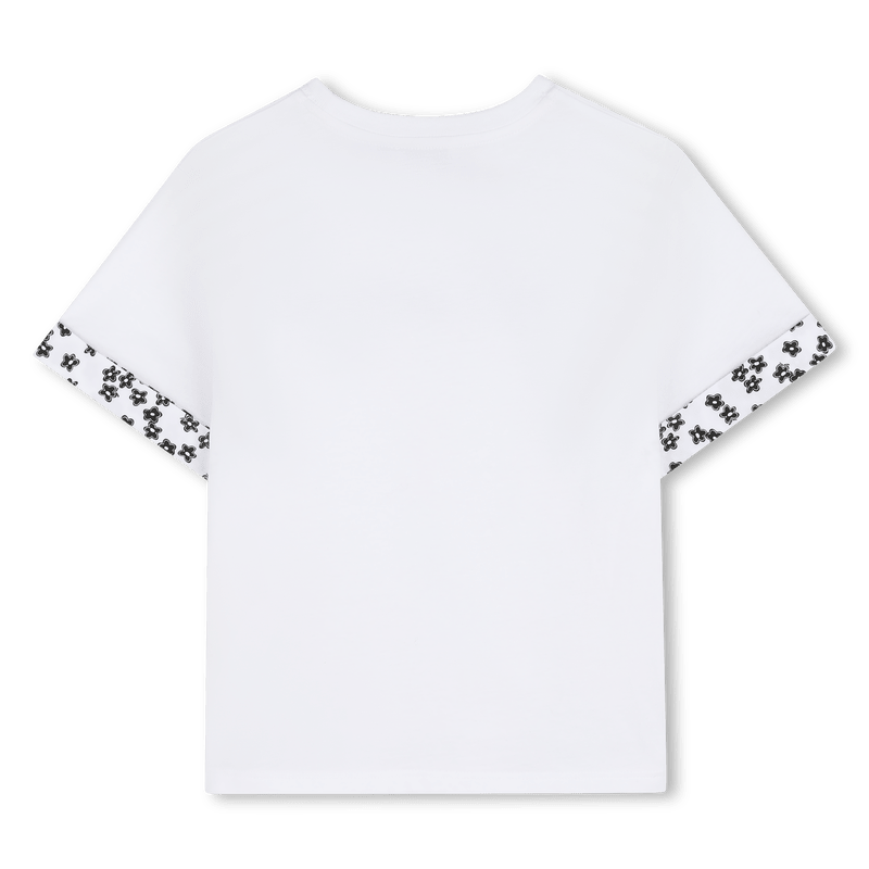 T - SHIRT BIANCA CON MARGHERITE NERE E LOGO MARC JACOBS - Angel Luxury