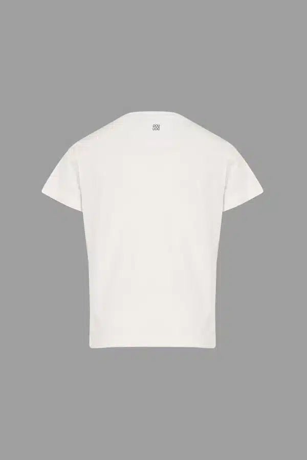 T - SHIRT BIANCA CON SCRITTA DREAM ROSSA DOUUOD - Angel Luxury